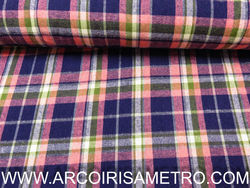 Check Flanel - Pink, blue and green