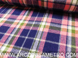 Check Flanel - Pink, blue and green