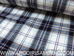 Check Flanel - Lilac, blue and white