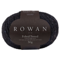 LÃ ROWAN - FELTED TWEED - Black 211