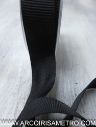 GROSGRAIN RIBBON - 25MM - BLACK