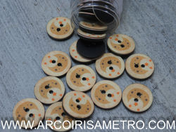 MOON AND STARTS BUTTON - 15MM 