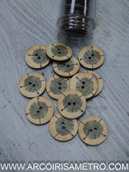 WOOL BALL  BUTTON - 26MM 