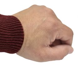 RIBBED CUFFS  - BURGANDY
