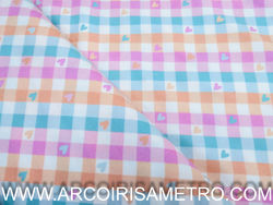 FLANEL - Check and hearts