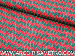 Fabricart - Red and Green diamonds