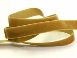 MUSTARDE YELLOW Velvet Ribbon 16 mm wide