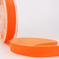 TANGERINE Velvet Ribbon 16 mm wide