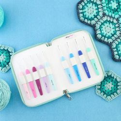 KNITPRO - DELUXE CROCHET HOOK SET - WAVES 2.0 - 2 - 6mm