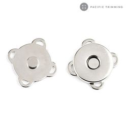 sew-in 16 mm Magnetic closure - SILVER