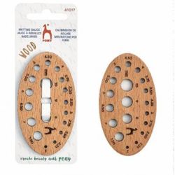 PONY - WOOD KNITTING NEEDLE GAUGE
