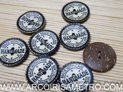 COCONUT BUTTON - HANDMADE - 30MM