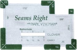 CLOVER RULER - SEAMS RIGHT - NANCY ZIEMAN
