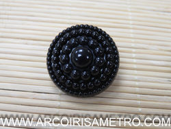 DRESS BUTTON - BLACK PEARLS - 28MM