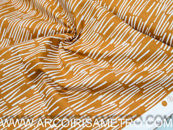 Gotas - Brick orange with stripes