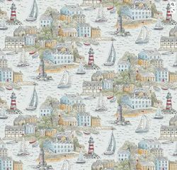 MAKOWER 077_B2 Harbour View Light Blue