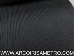 RIBBED JERSEY  - BLACK
