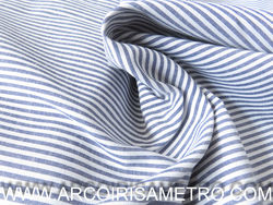 VICHY / PIN STRIPE -  BLUE