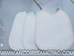 Cross-stitch embroidery bib - PLAIN