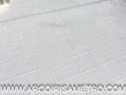 Fralda para bordar num canto ESTRELA - BRANCO