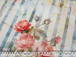 Algodão estampado - Rosas