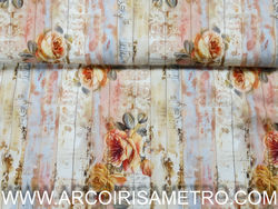 Algodão estampado - Rosas