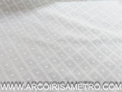 EMBROIDERED EYELET PLUMETTI - WHITE