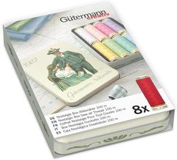 Gutermann - Cotton thread spools in decorative TIN  box 