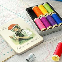 Gutermann - Cotton thread spools in decorative TIN  box 