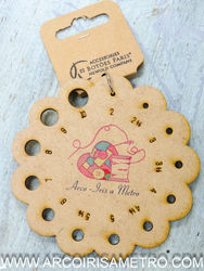 NEEDLE SIZE GUADE - ARCO IRIS