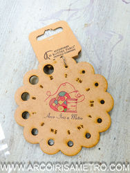 NEEDLE SIZE GUADE - ARCO IRIS