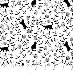 NORTHCOTT - Hide and Seek Cat Toss Quilting Cotton Fabric-  27651-10