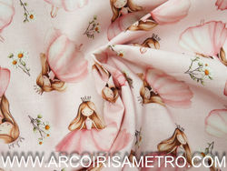 PRINCESS ON PINK BACKGROUND