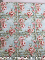 BEGONIA GARDEN ON TEAL BACKGROUND