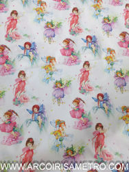 TECIDO FADINHAS COLORIDAS