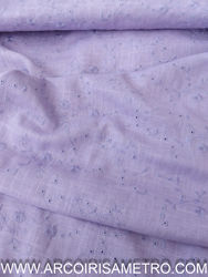 ENGLISH EYELET - LAVENDER LINEN LOOK