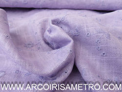 ENGLISH EYELET - LAVENDER LINEN LOOK