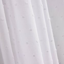 CAMBRAIA BRANCA com mini pom-pons - PLUMETI