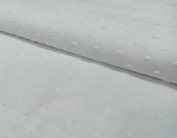 CAMBRAIA BRANCA com mini pom-pons - PLUMETI