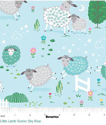 BENARTEX  - Little Lamb Scenic Sky Blue  By KANVAS STUDIO 14964-54