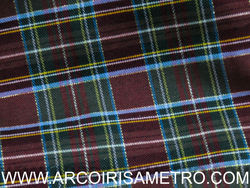 SCOTISH TARTAN - BORDEAUX WITH GOLD APOINTMENT