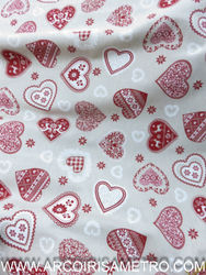 Bormio with linen - RED HEARTS