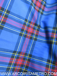 SCOTTISH CHECK FLANEL - BLUE AND RED