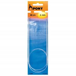 Pony - Knitting needles with hook - 3mm