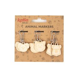 KATIA - WOODEN STITCH MARKERS 