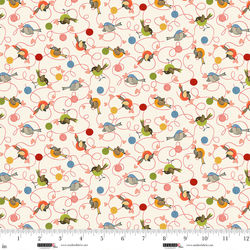 STUDIO E - 8477-33 Ecru || Knit 1, Purr 2