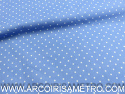 DIGITAL PRINT - DOTS ON BLUE