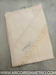 BEIGE - Cotton diaper with aida strip 
