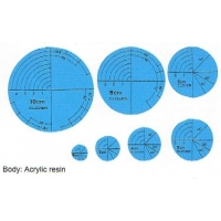 Template from 2 to 10 cm in acetate/ acrilyc