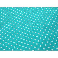 COLORFUL POLKA-DOTS - 18.009 - TURQUOISE/ TEAL